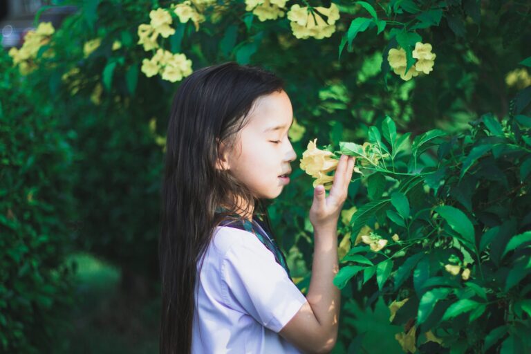 plant smelling montessori life science