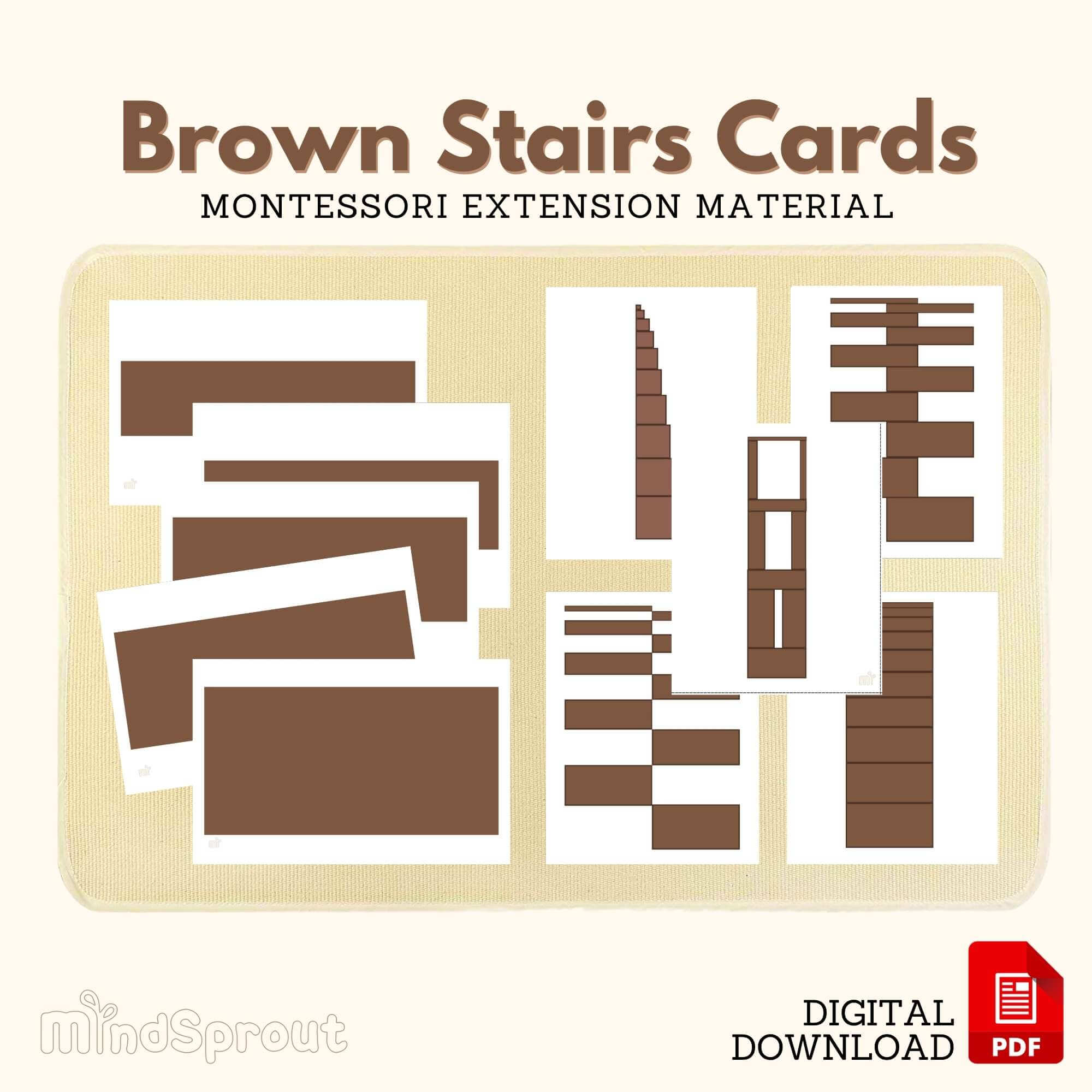 Brown Stairs Cards & Pattern Cards
