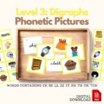 Digraphs picture cards stage 3