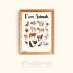 farm animals MindSprout poster