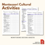 montessori cultural activities scope sequence